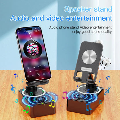 3-in-1 Bluetooth Speaker Power Bank Foldable Wireless Speaker Phone Stand