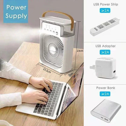 Mini Air Cooler LED Night Light Portable