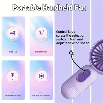 Mini  USB charging  3-speed fan