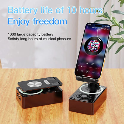 3-in-1 Bluetooth Speaker Power Bank Foldable Wireless Speaker Phone Stand